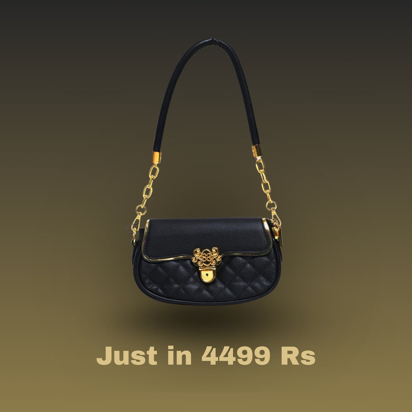 women black solid bag - By Seyhan