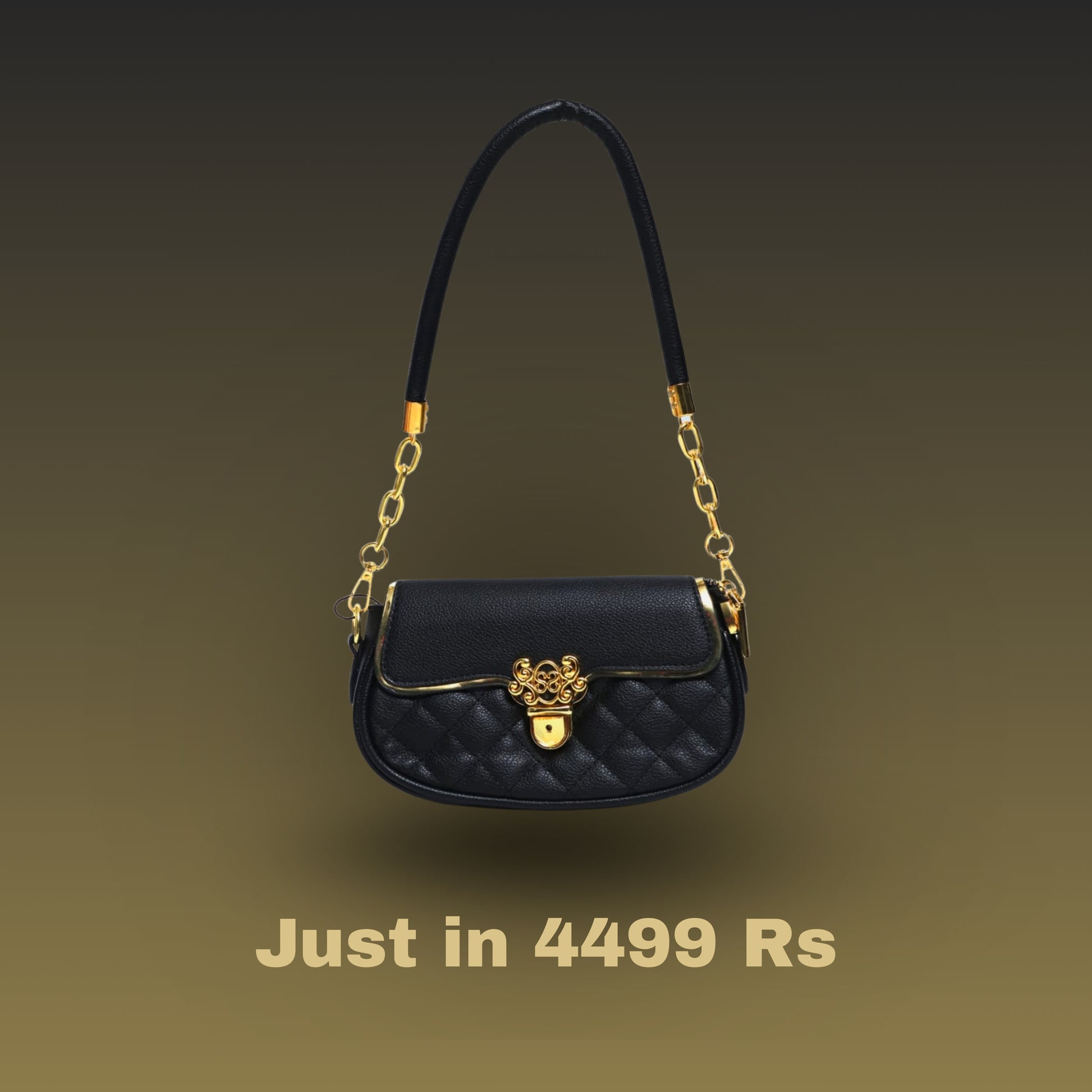 women black solid bag - By Seyhan
