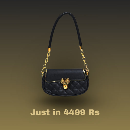 women black solid bag - By Seyhan