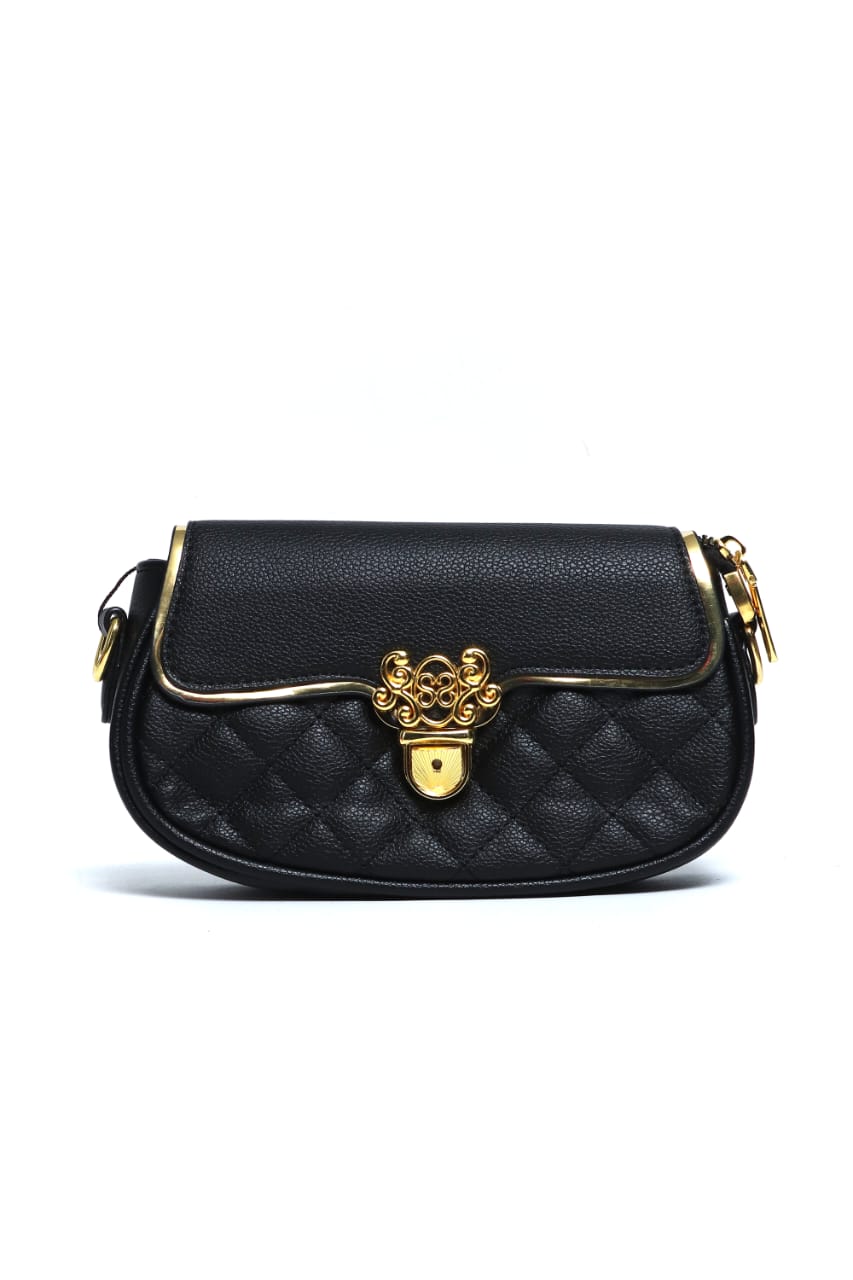 women black solid bag - By Seyhan
