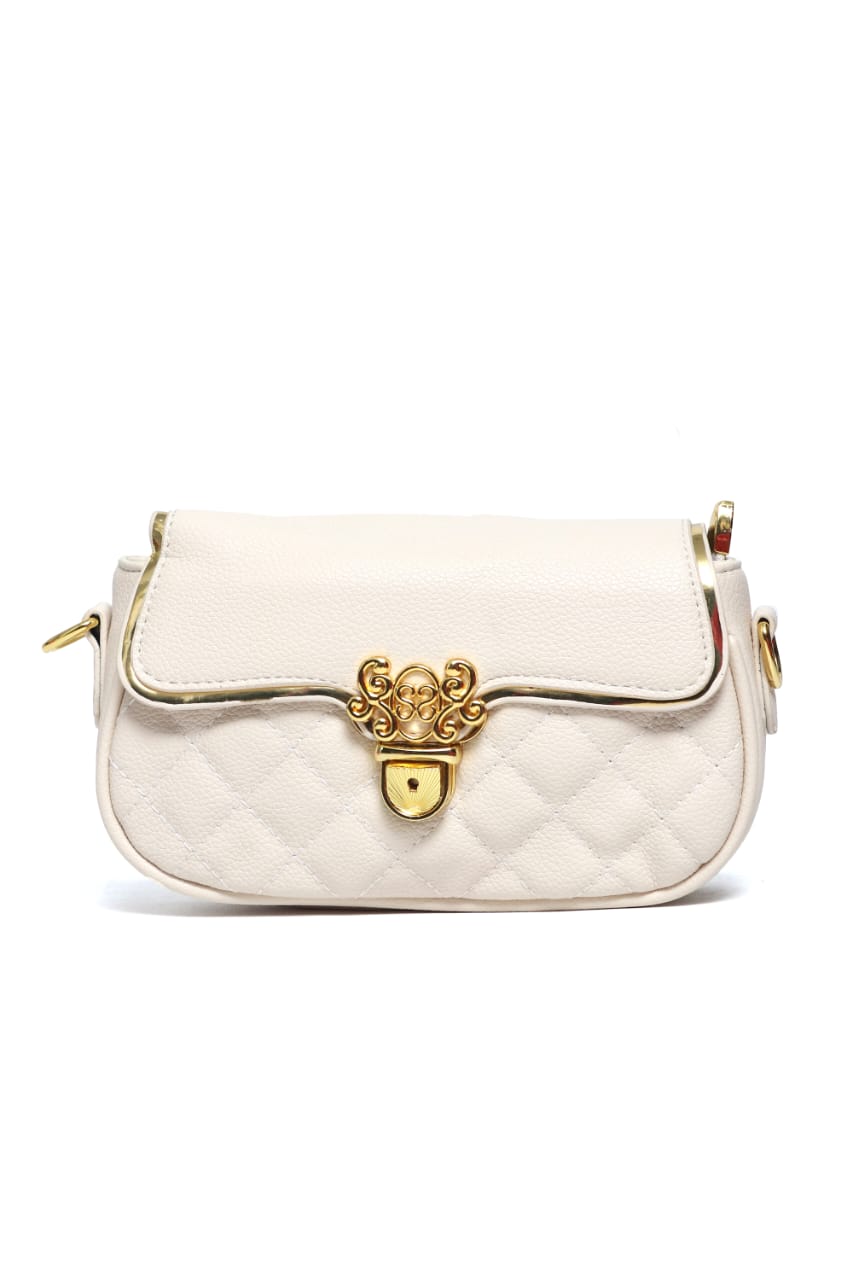 women white solid bag - By Seyhan