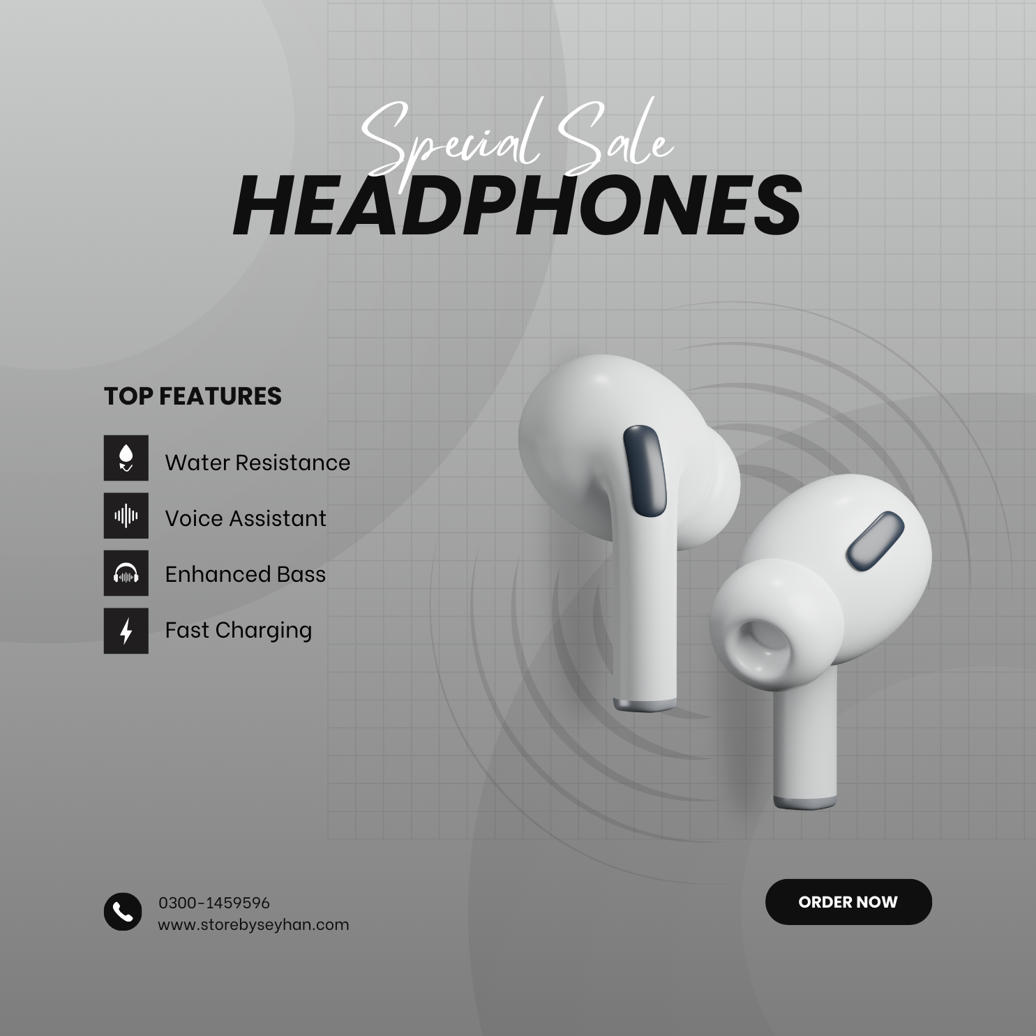 AirPods Pro 2 | Wireless Earbuds in White - By Seyhan