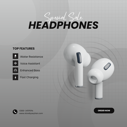 AirPods Pro 2 | Wireless Earbuds in White - By Seyhan