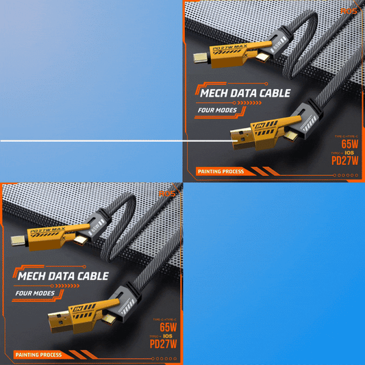 4-in-1 Fast Charging Cable | Universal PD 27W/65W USB-C - By Seyhan