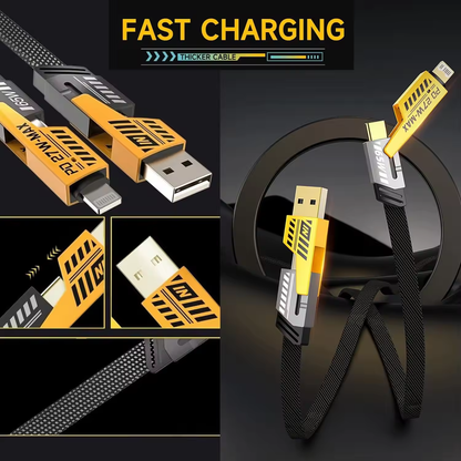 4-in-1 Fast Charging Cable | Universal PD 27W/65W USB-C - By Seyhan