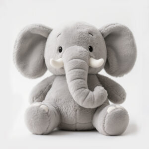 2025 Hot Selling Super Soft Cartoon Plush Baby Toys Cute Elephant Bear & Cat Stuffed Toy Collection for Kids and Babies