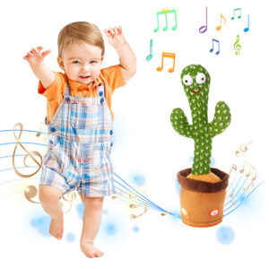 Electric Dancing Cactus Toy Singing Talking Recording Plush Doll Fun Interactive Musical Toy for Kids Unisex Gift Item