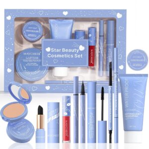 Women’s Beauty Makeup Gift Set Waterproof Mascara Lipstick Foundation Eyeliner Concealer Oil-Control Mineral Cosmetic Box