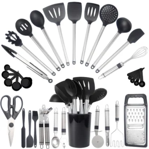 33 Piece Non Stick Cooking Utensils – Premium Kitchen Tool Set
