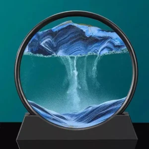 Nordic Style Quicksand Decor – Modern Tabletop Ornament for Home & Office Creative 3D Sandscape Ornament – Elegant Living Room Desktop Decoration